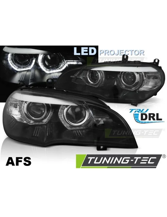 Phares au xénon noirs pour BMW X5 E70 (2007 - 2013)