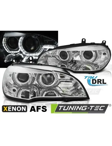 Phares au xénon chromés pour BMW X5 E70 07-10