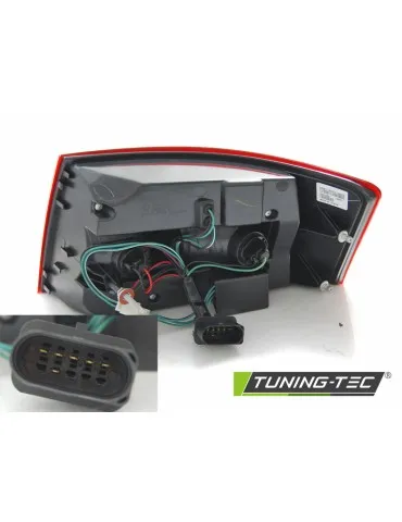 Feux arrière à LED fumés rouges pour AUDI A6 C6 Berline 04.04-08 6-PIN