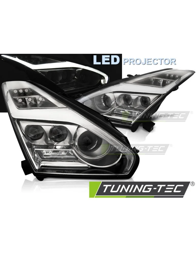 Bloc optique à LED chromé pour NISSAN GT-R 08-11.13