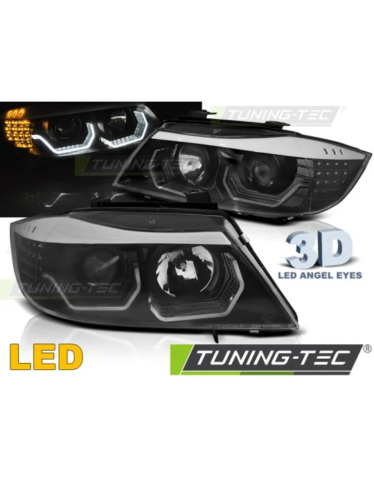 Phares à LED noirs pour BMW E90/E91 (2005 - 2008)