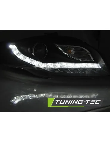 Phares à LED noirs pour AUDI A4 B7 11.04-03.08