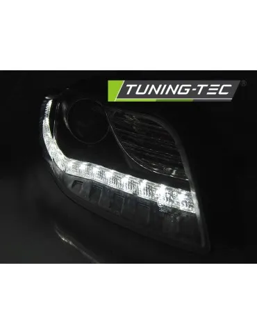 Phares à LED noirs pour AUDI A4 B7 11.04-03.08