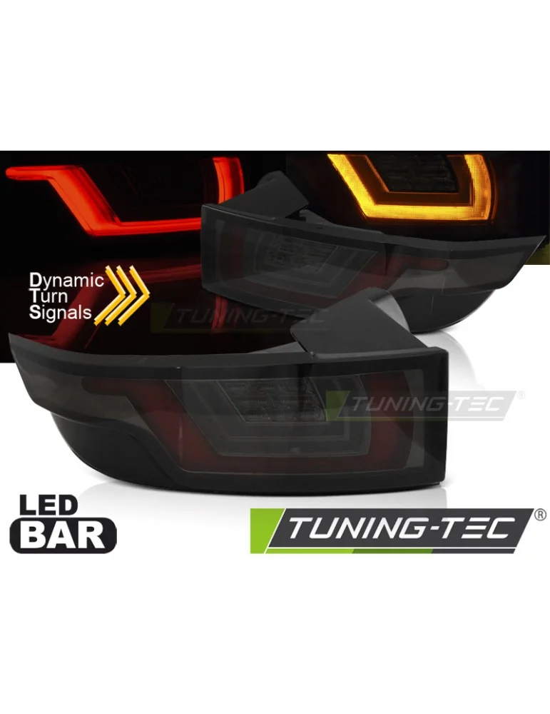 Feux arrière à LED noirs fumés rouges pour LAND ROVER RANGE ROVER EVOQUE 11-18