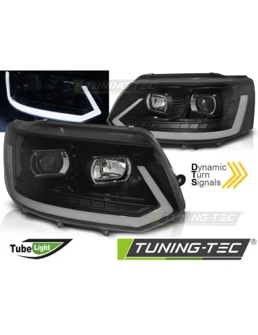 Phares noirs pour VW T5 2010-2015