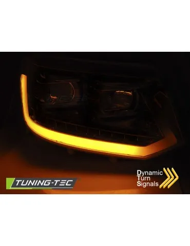 Phares noirs pour VW T5 2010-2015