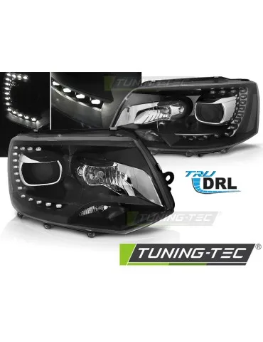 Phares noirs pour VW T5 2010-15