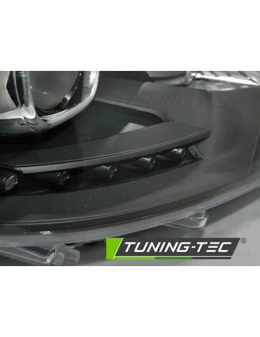 Phares noirs pour VW T5 2010-15