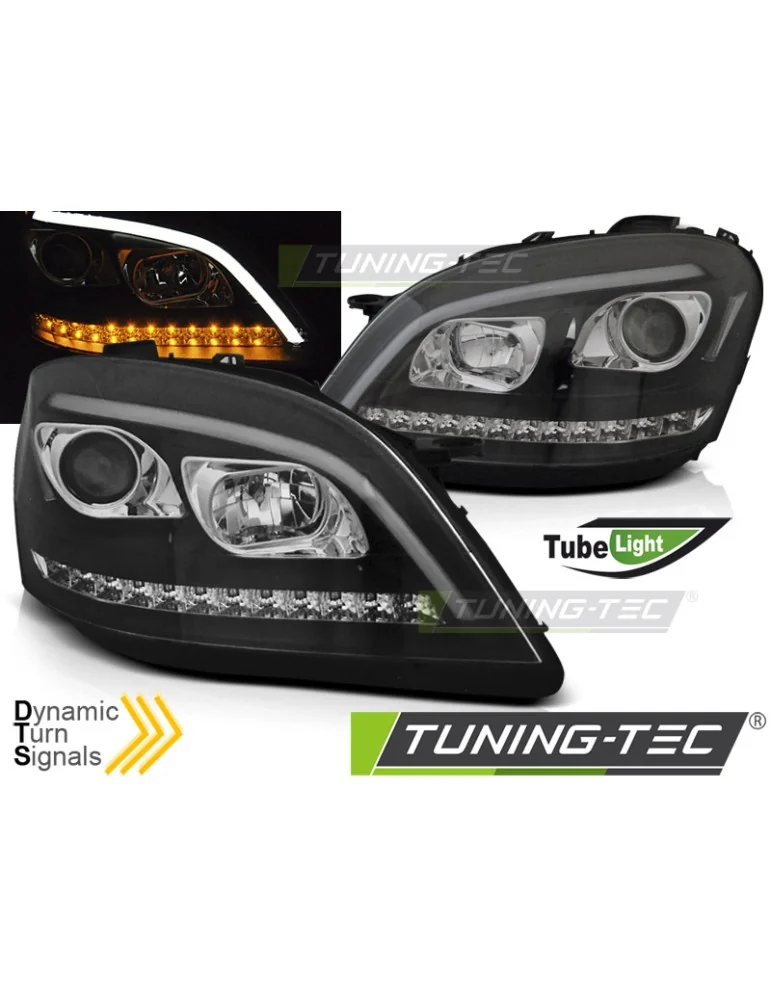 Phares à LED noirs pour MERCEDES W164 ML M-KLASA 05-07