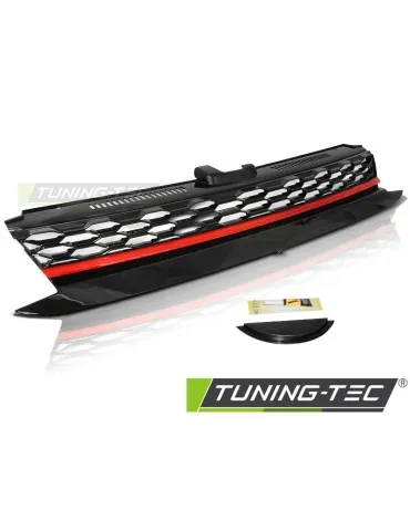 Calandre noire rouge pour VW GOLF 7 17