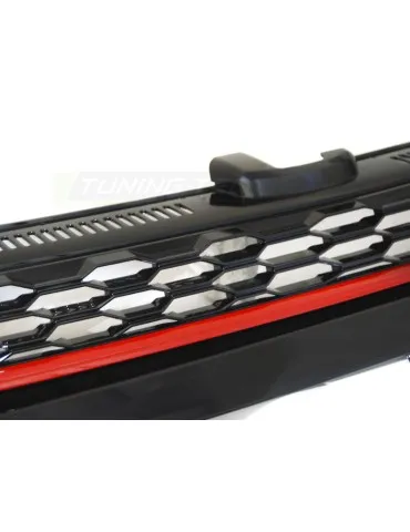 Calandre noire rouge pour VW GOLF 7 17