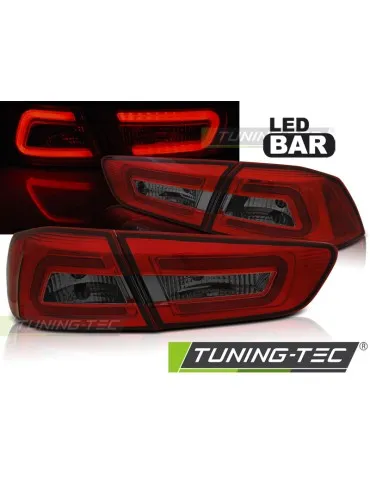 Feux arrière à LED fumés rouges pour MITSUBISHI LANCER 8 Berline 08-11