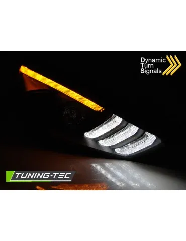 Phares à LED noirs pour FORD FOCUS MK3 15-18 INDICAOR