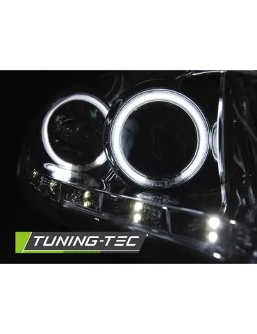 Phares à LED chromés pour FORD FOCUS II 02.08-10