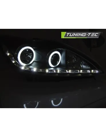 Phares à LED noirs pour FORD FOCUS II 02.08-10