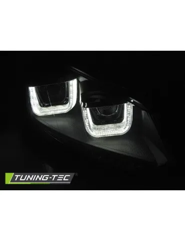 Phares à LED noirs pour VW GOLF 6 08-12