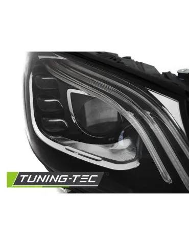 Phares à LED noirs pour MERCEDES W222 13-17