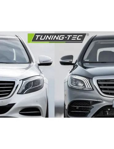 Phares à LED noirs pour MERCEDES W222 13-17