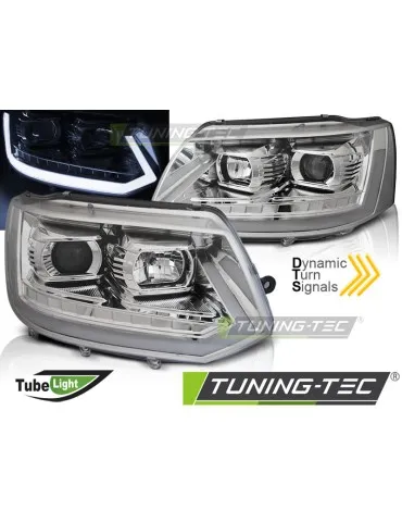 Phares chromés pour VW T5 2010-2015