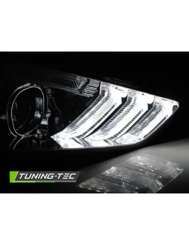 Phares à LED chromés pour FORD FOCUS MK3 15-18 INDICAOR