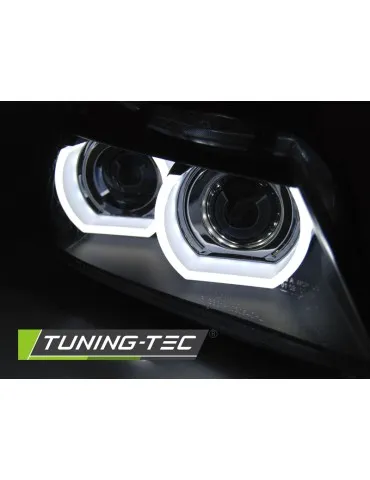 Phares au xénon noirs pour BMW E90/E91 09-11
