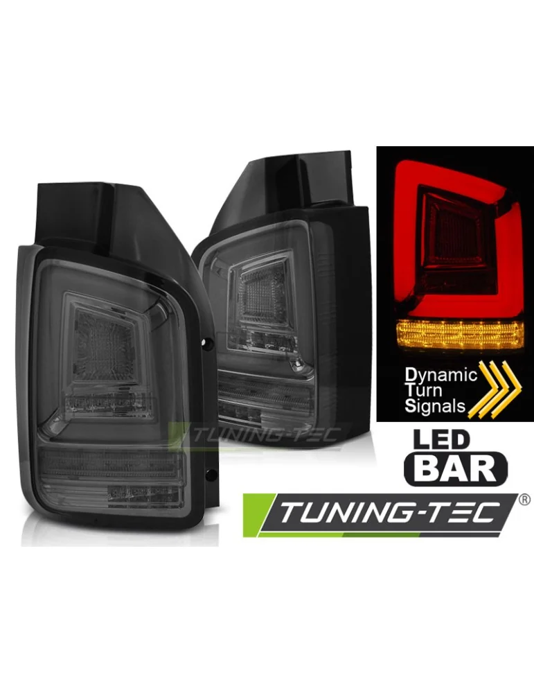 Feux arrière à LED fumés pour VW T5 10-15