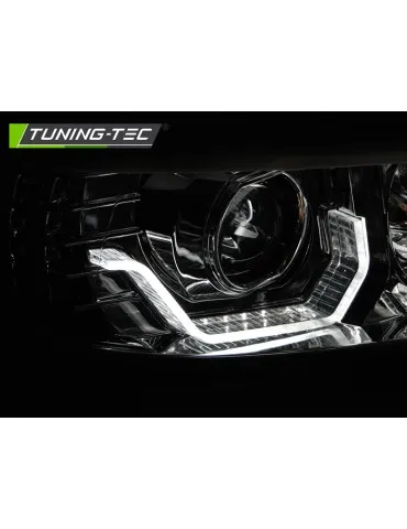 Phares à LED chromés pour BMW E90/E91 05-08