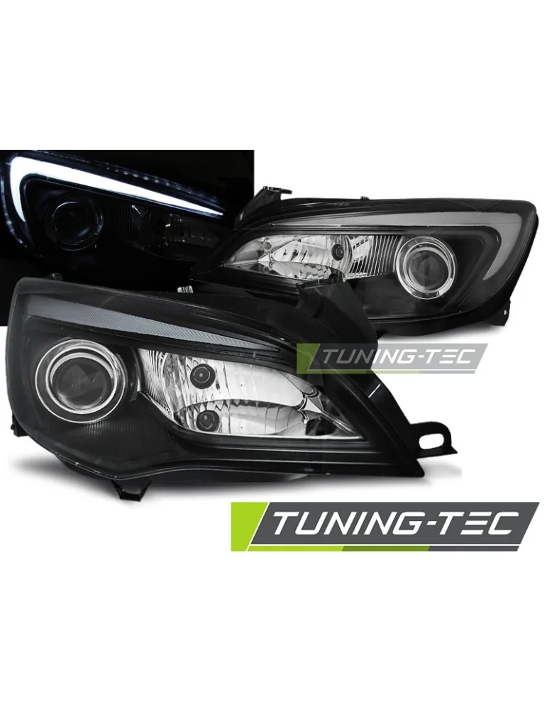 Phares noirs pour OPEL ASTRA J 10-15