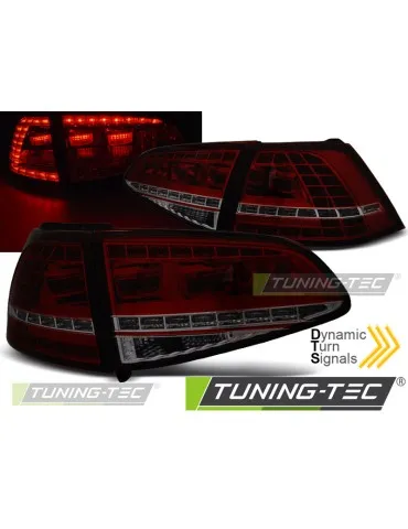 Feux arrière à LED fumés rouges pour VW GOLF 7 13-17