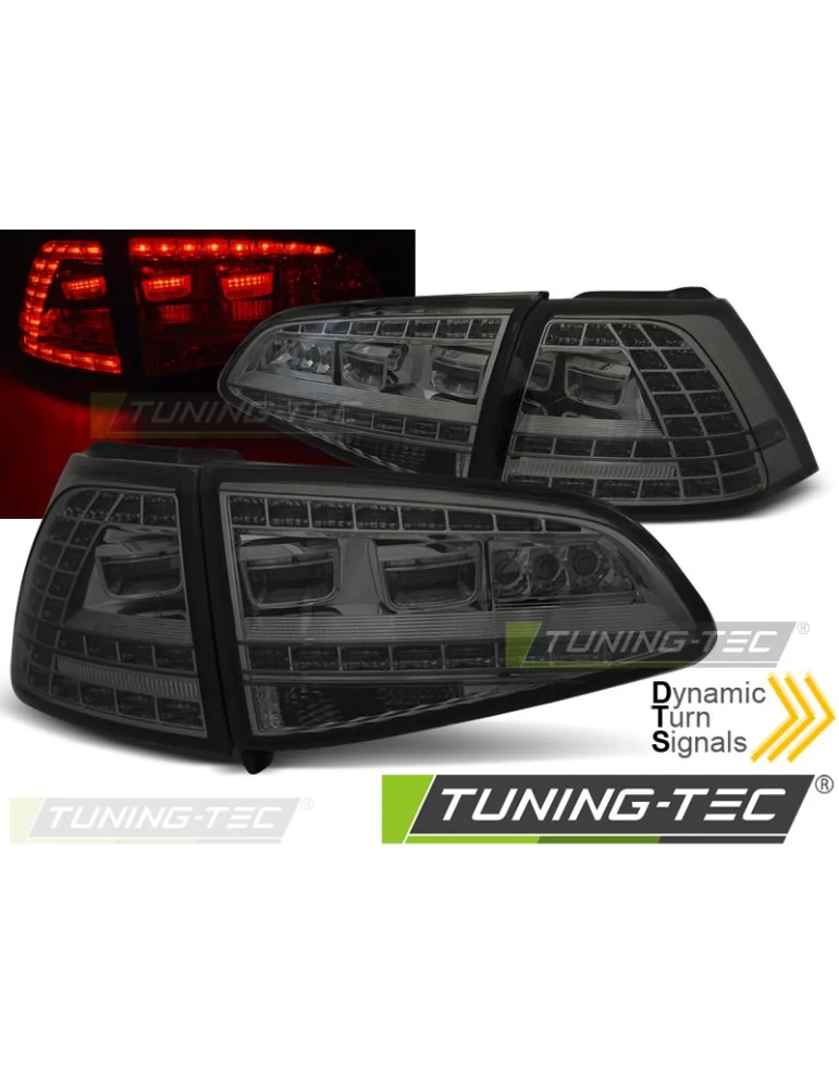 Feux arrière à LED fumés pour VW GOLF 7 13-17