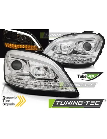 Phares à LED chromés pour MERCEDES W164 ML M-KLASA 05-07