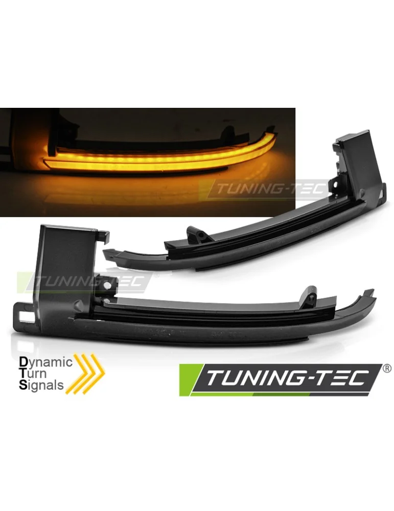 Répétiteurs latéraux à LED fumés pour AUDI A3 08-10 A4 07-10 A5 07-10 A6 08-10 Q3 11-17