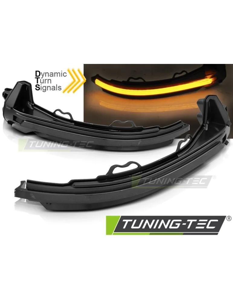 Répétiteurs latéraux à LED fumés pour AUDI A4 16-18 A5 17-18