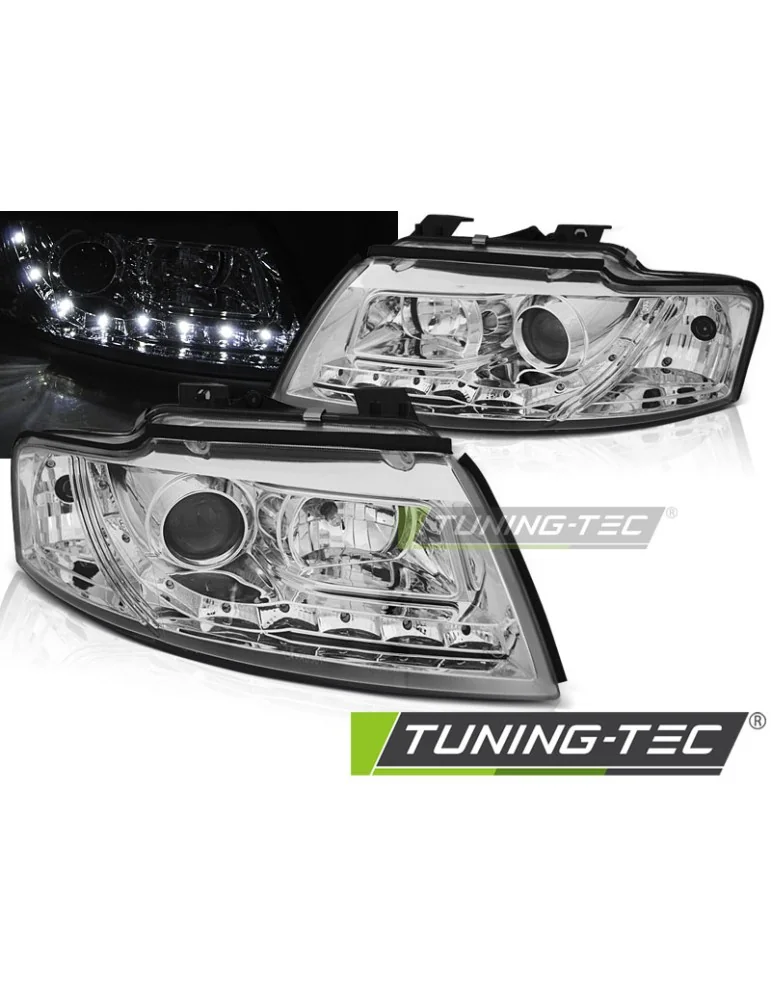 Phares à LED chromés pour AUDI A4 B6 Cabriolet 02-06