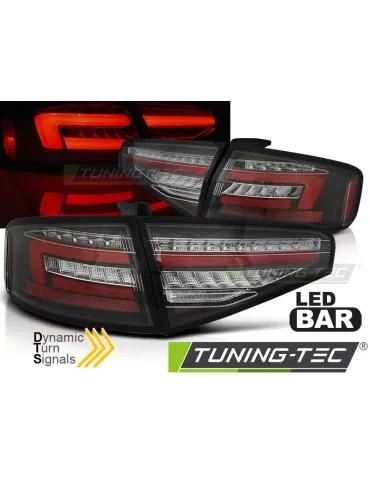 Feux arrière à LED noirs pour AUDI A4 B8 12-15 Berline