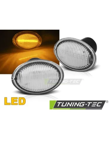 Répétiteurs latéraux à LED blancs pour FIAT 500 07- FORD KA 08- LANCIA YPSILON 04
