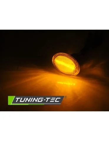 Répétiteurs latéraux à LED blancs pour FIAT 500 07- FORD KA 08- LANCIA YPSILON 04