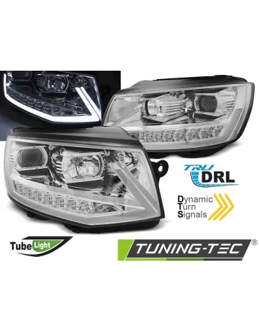 Phares à LED chromés pour VW T6 15-19