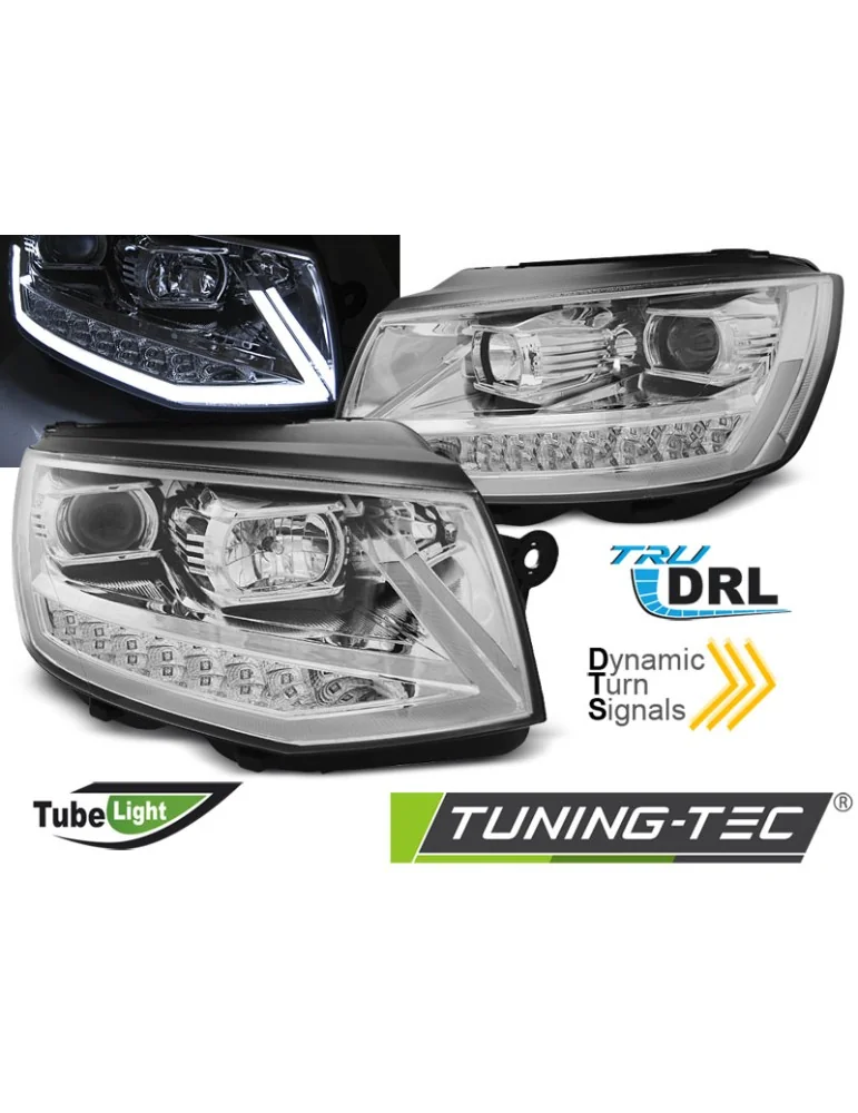 Phares à LED chromés pour VW T6 15-19
