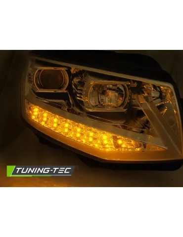 Phares à LED chromés pour VW T6 15-19