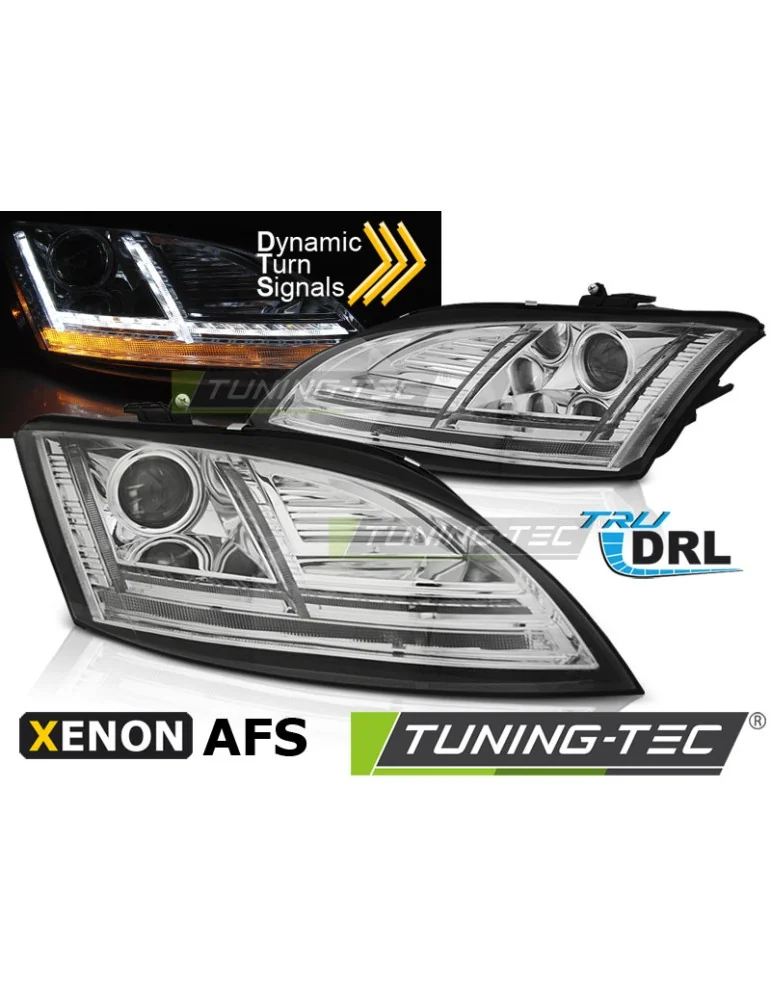Phares au xénon chromés pour AUDI TT 10-14 8Jwith AFS
