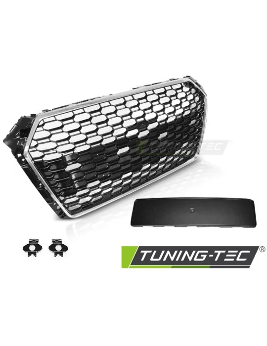 Calandre noire chromée pour Audi A4 B9 (2015 - 2019)