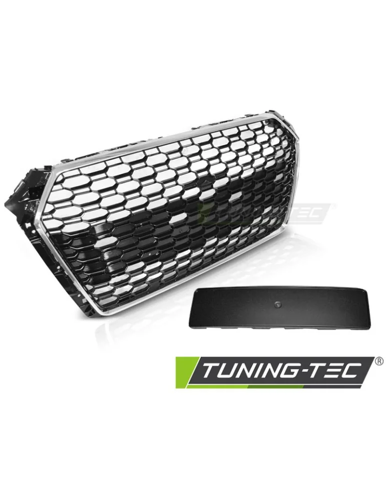 Calandre noire chromée pour AUDI A4 B9 15-19