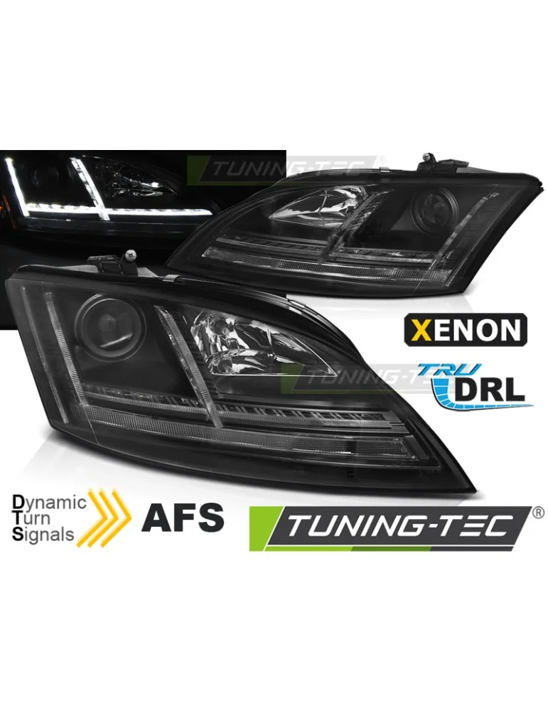 Phares au xénon noirs pour AUDI TT 06-10 8J AFS