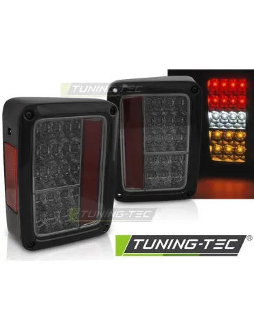 Feux arrière à LED fumés pour CHRYSLER JEEP WRANGLER JK 07-18