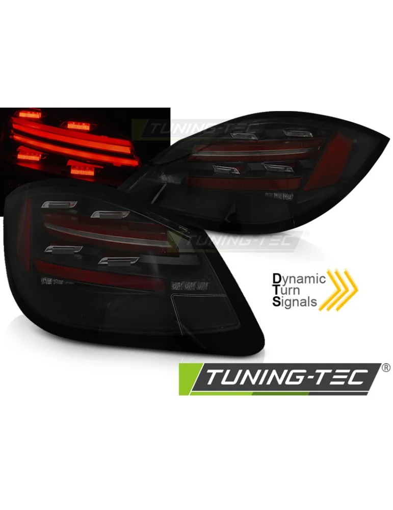Feux arrière à LED noirs fumés pour PORSCHE BOXSTER CAYMAN 987 09-12