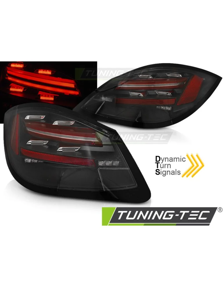 Feux arrière à LED noirs pour PORSCHE BOXSTER CAYMAN 987 09-12