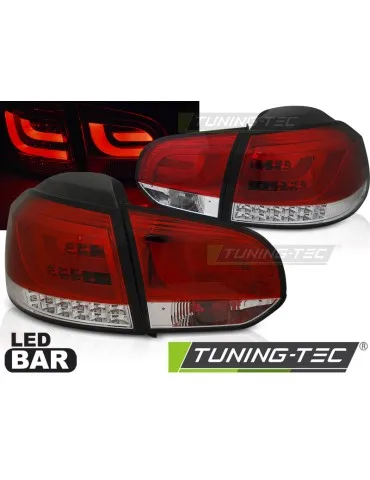 Feux arrière à LED rouges pour VW GOLF 6 10.08-12
