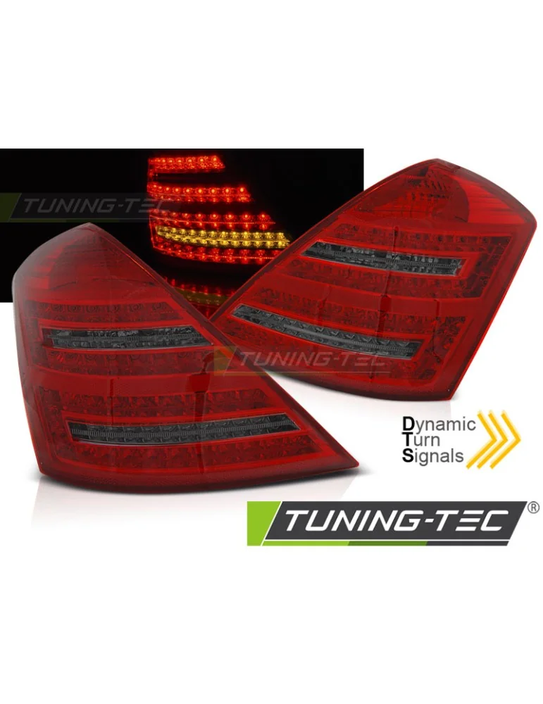 Feux arrière à LED fumés rouges pour MERCEDES W221 S-KLASA 05-09