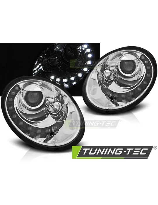 Phares à LED chromés pour VW NEW Beetle (2006 - 2012)